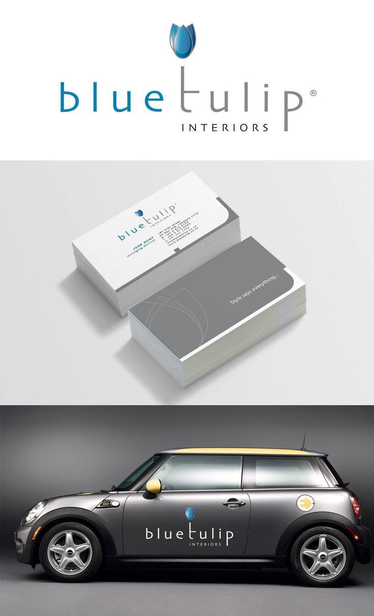 Blue Tulip Interiors Brand Identity - Branding, Interior Design, Vehicle Graphics, Business Cards, Print Collateral - Creative digital design portfolio by Mondo Digital agency Christchurch New Zealand